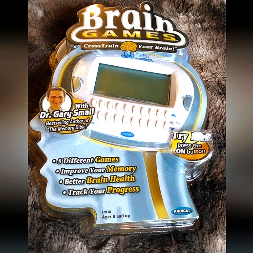 Brain Games-Cross Train Your Brain retro hand-held electronic game